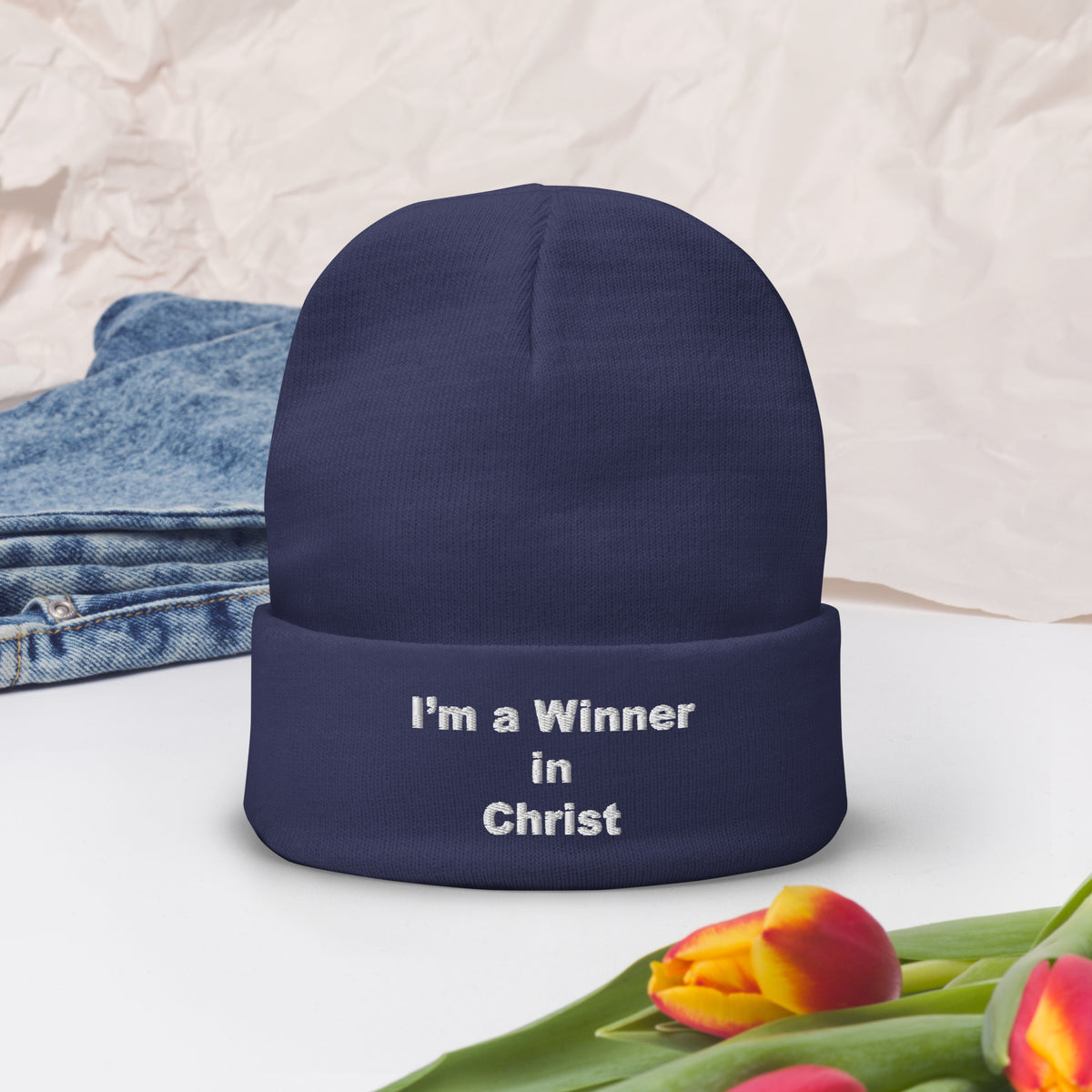 WINNER Embroidered Beanie