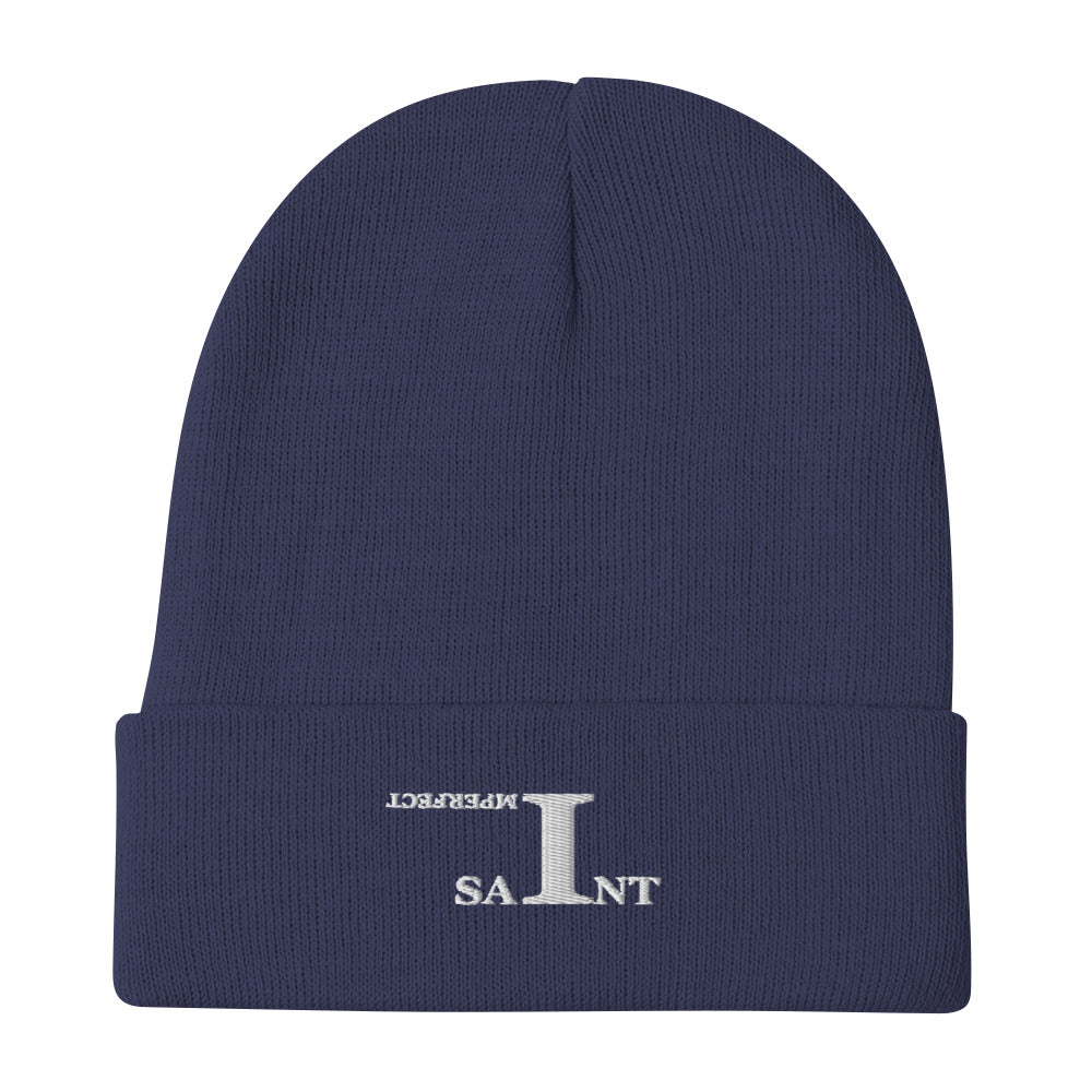 IMPERFECT SAINT Embroidered Beanie