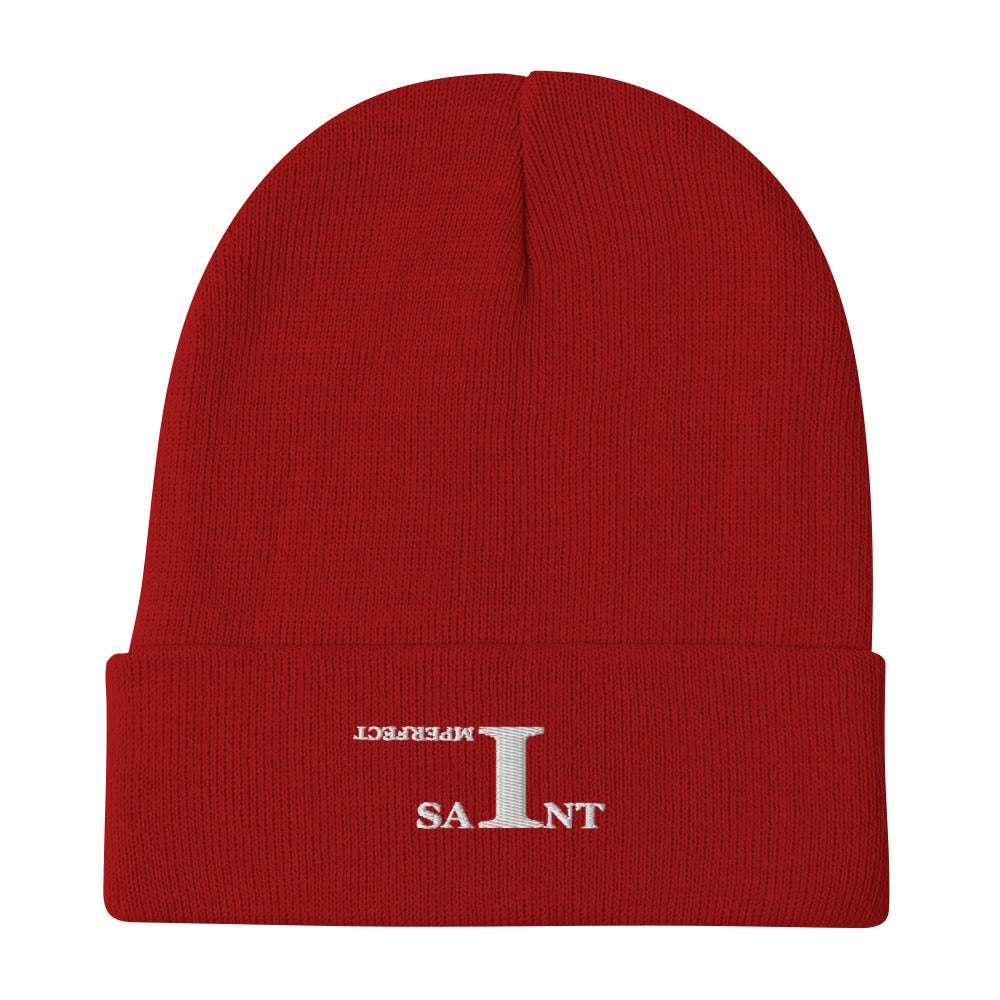 IMPERFECT SAINT Embroidered Beanie
