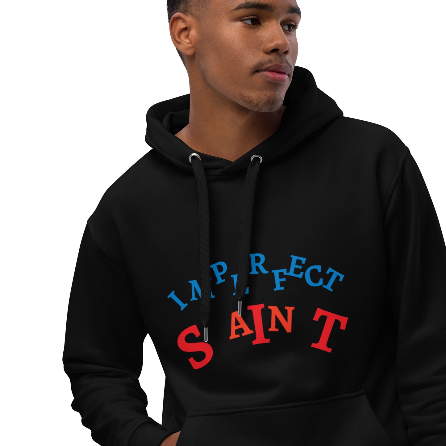 IMPERFECT SAINT DUAL COLORS Premium eco hoodie