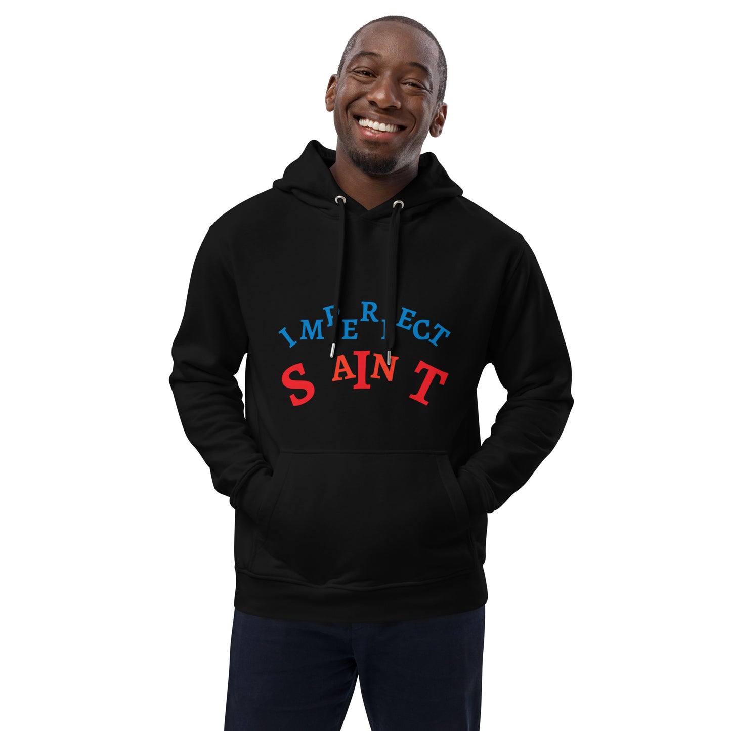IMPERFECT SAINT DUAL COLORS Premium eco hoodie