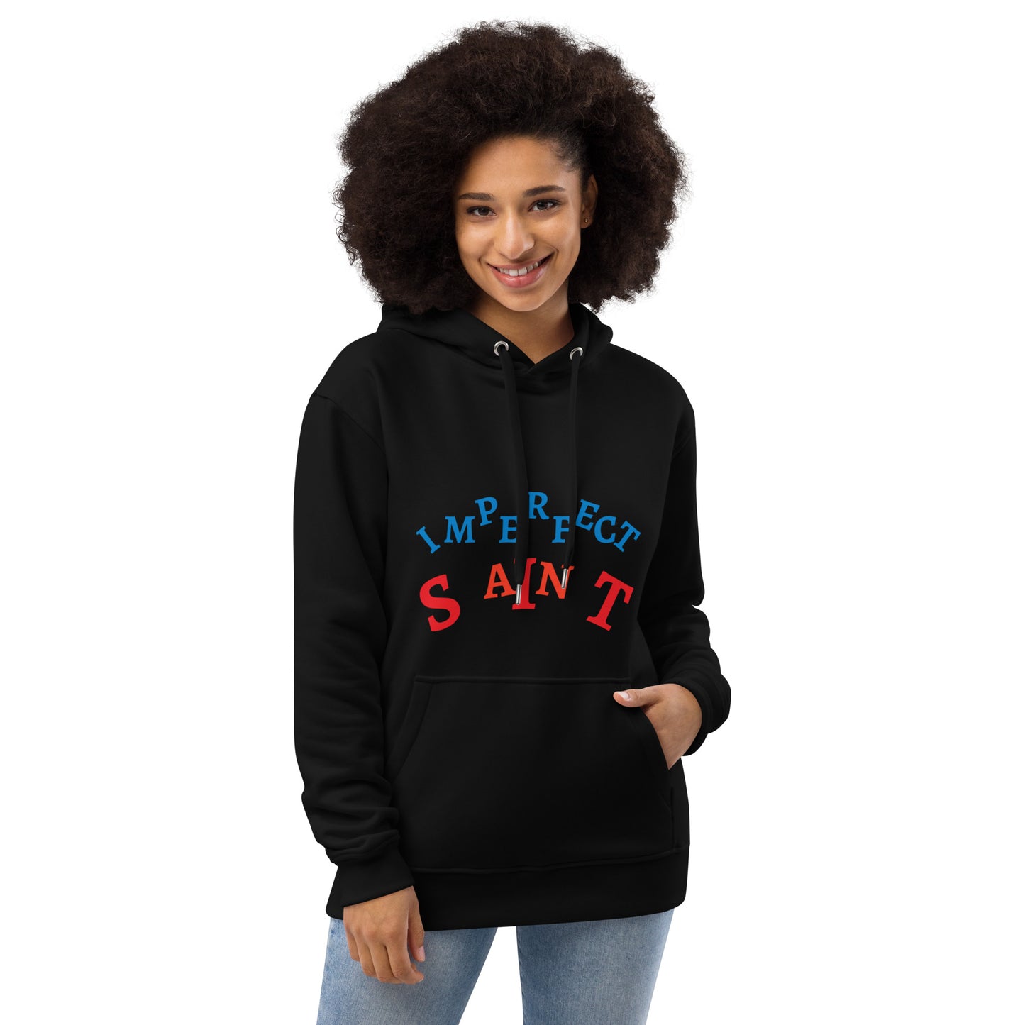 IMPERFECT SAINT DUAL COLORS Premium eco hoodie