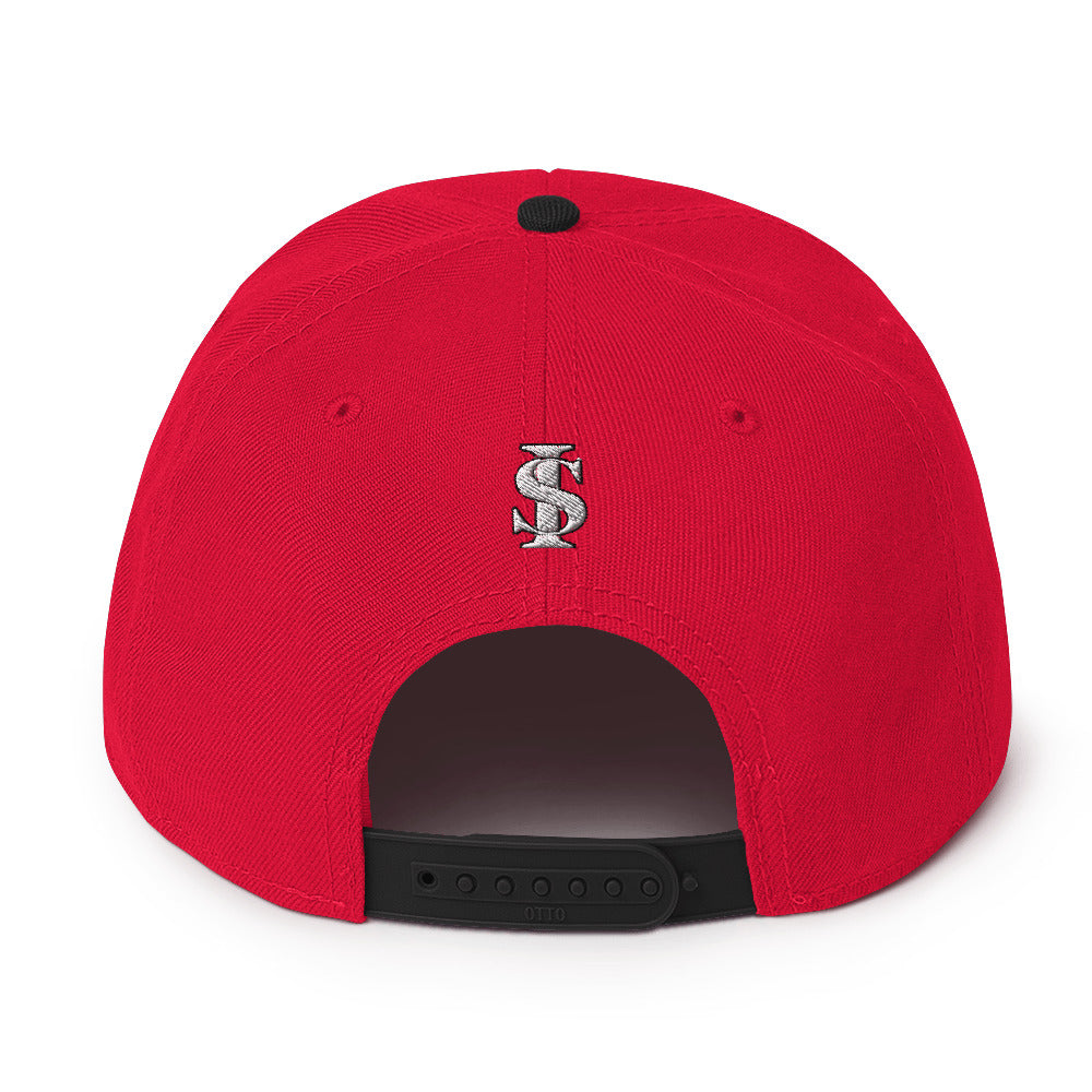 WINNER Snapback Hat WHITE STITCH