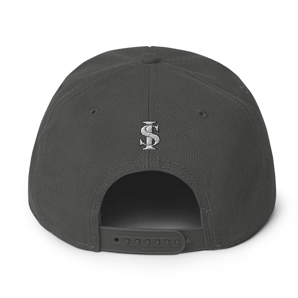 WINNER Snapback Hat WHITE STITCH