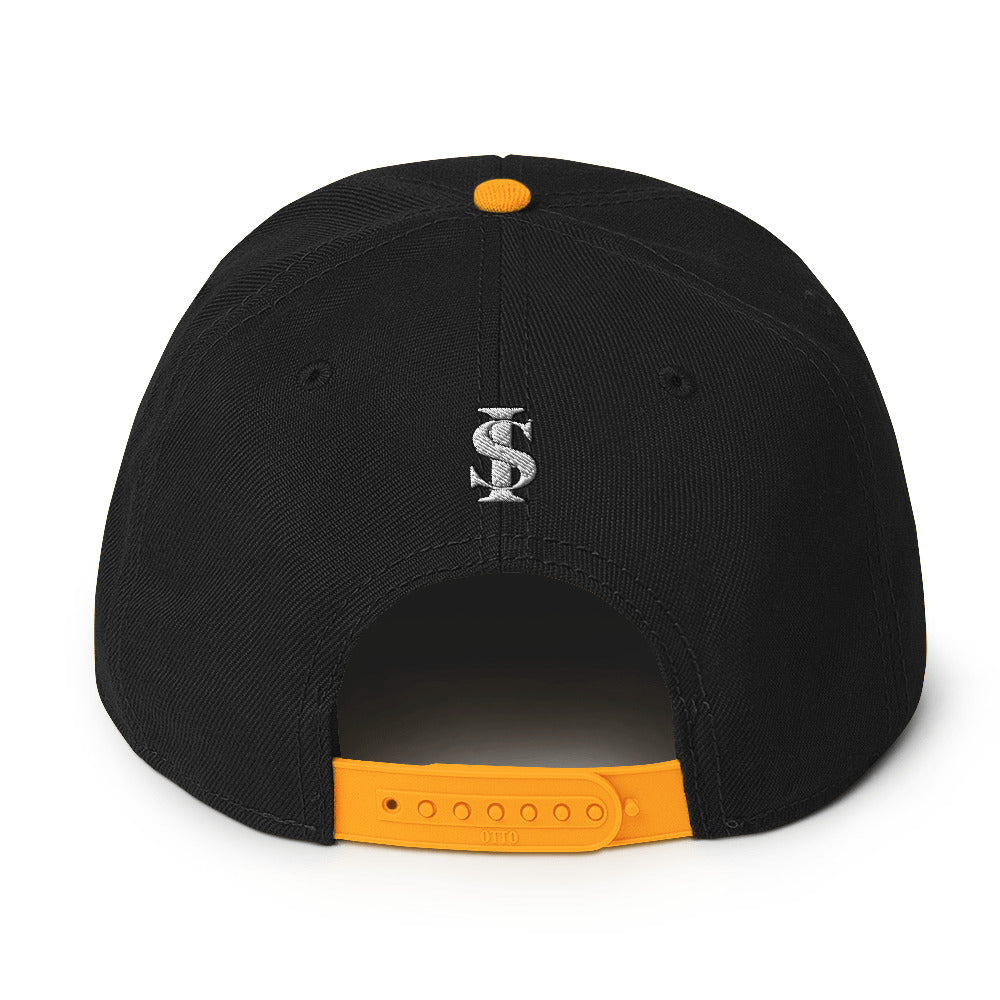 WINNER Snapback Hat WHITE STITCH