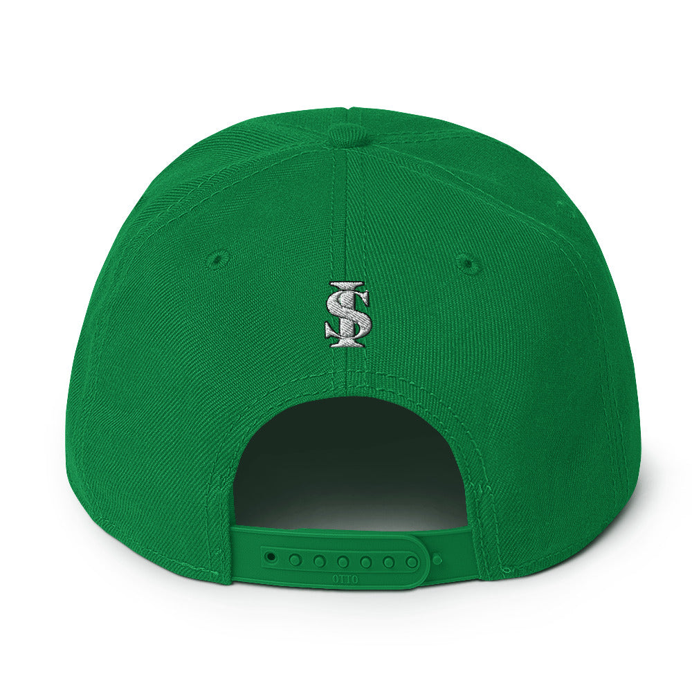 WINNER Snapback Hat WHITE STITCH