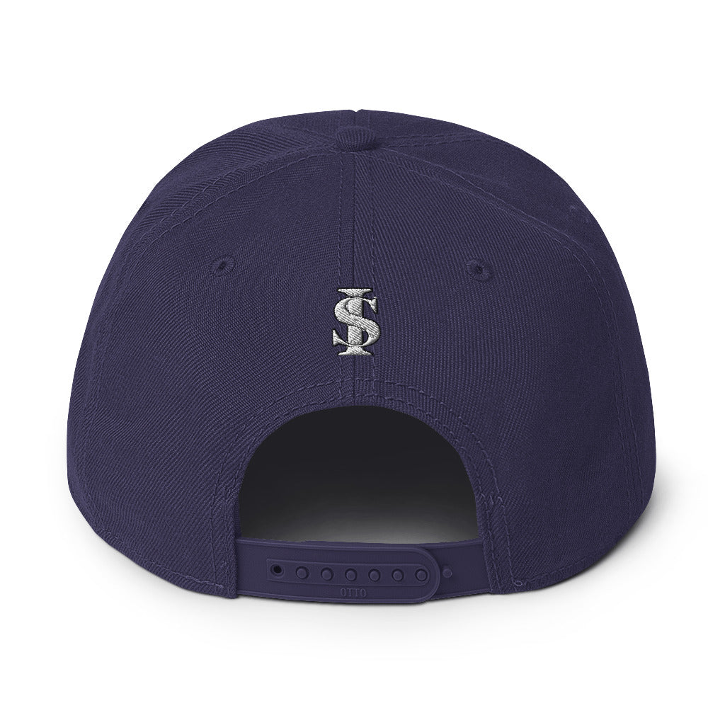WINNER Snapback Hat WHITE STITCH
