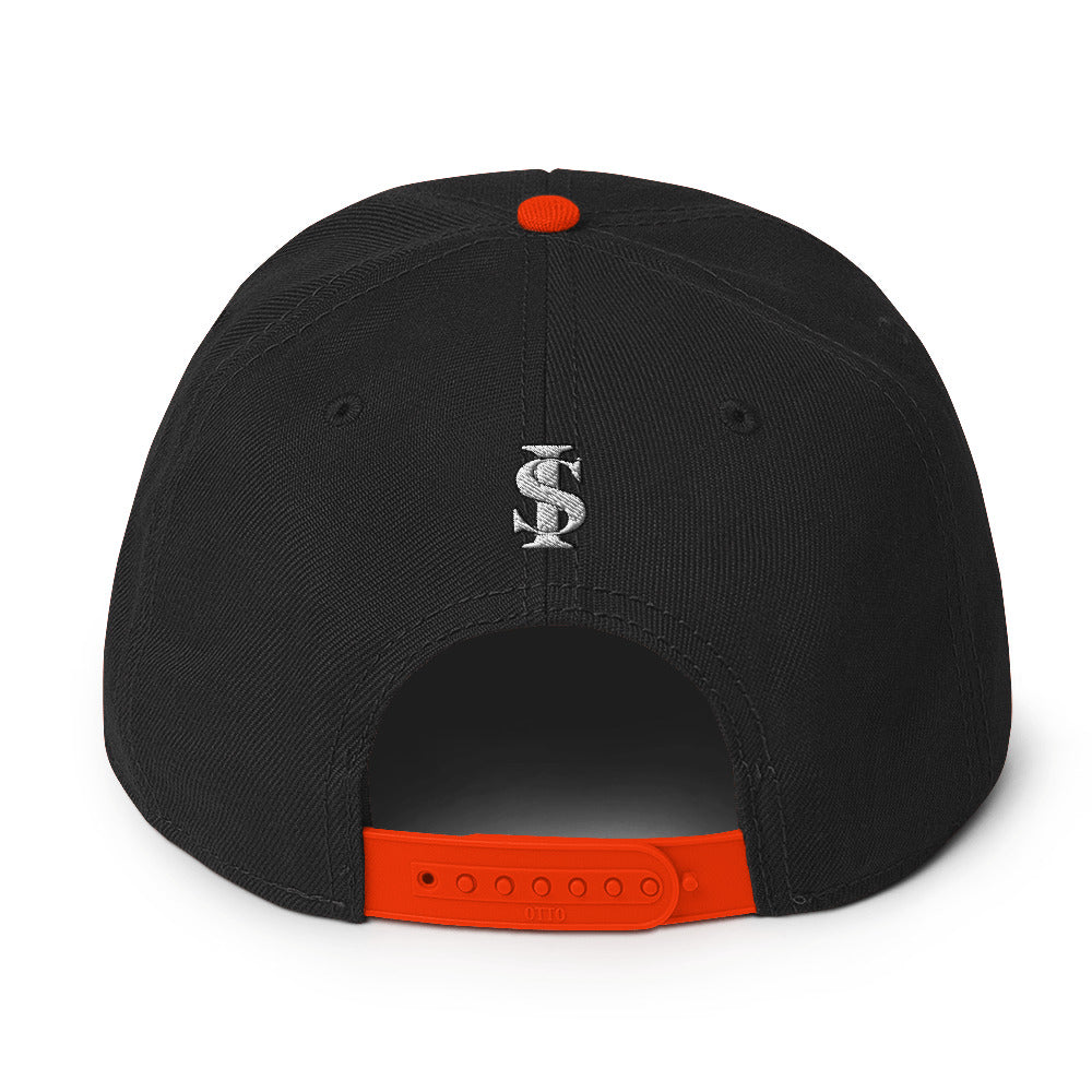 WINNER Snapback Hat WHITE STITCH