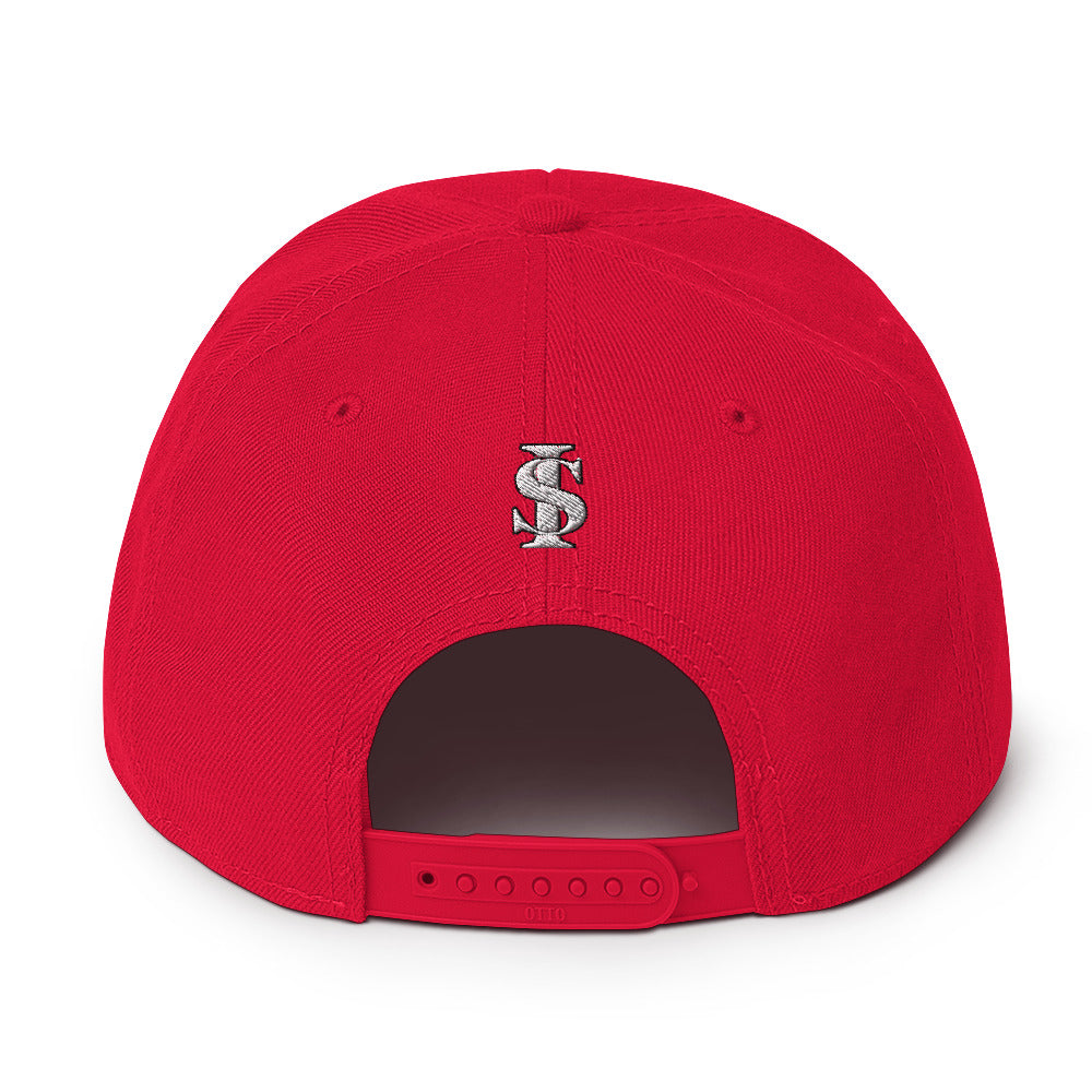 WINNER Snapback Hat WHITE STITCH
