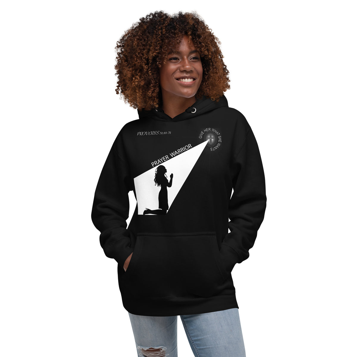 Unisex Hoodie LARGE PRAYER WARRIOR
