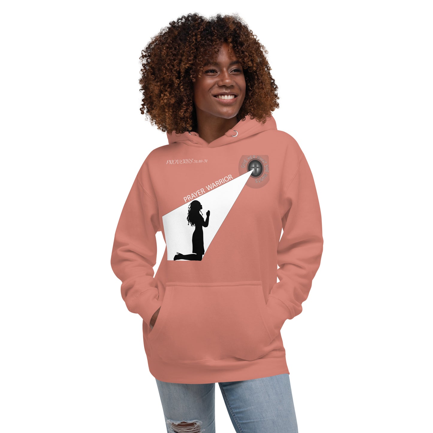 Unisex Hoodie LARGE PRAYER WARRIOR