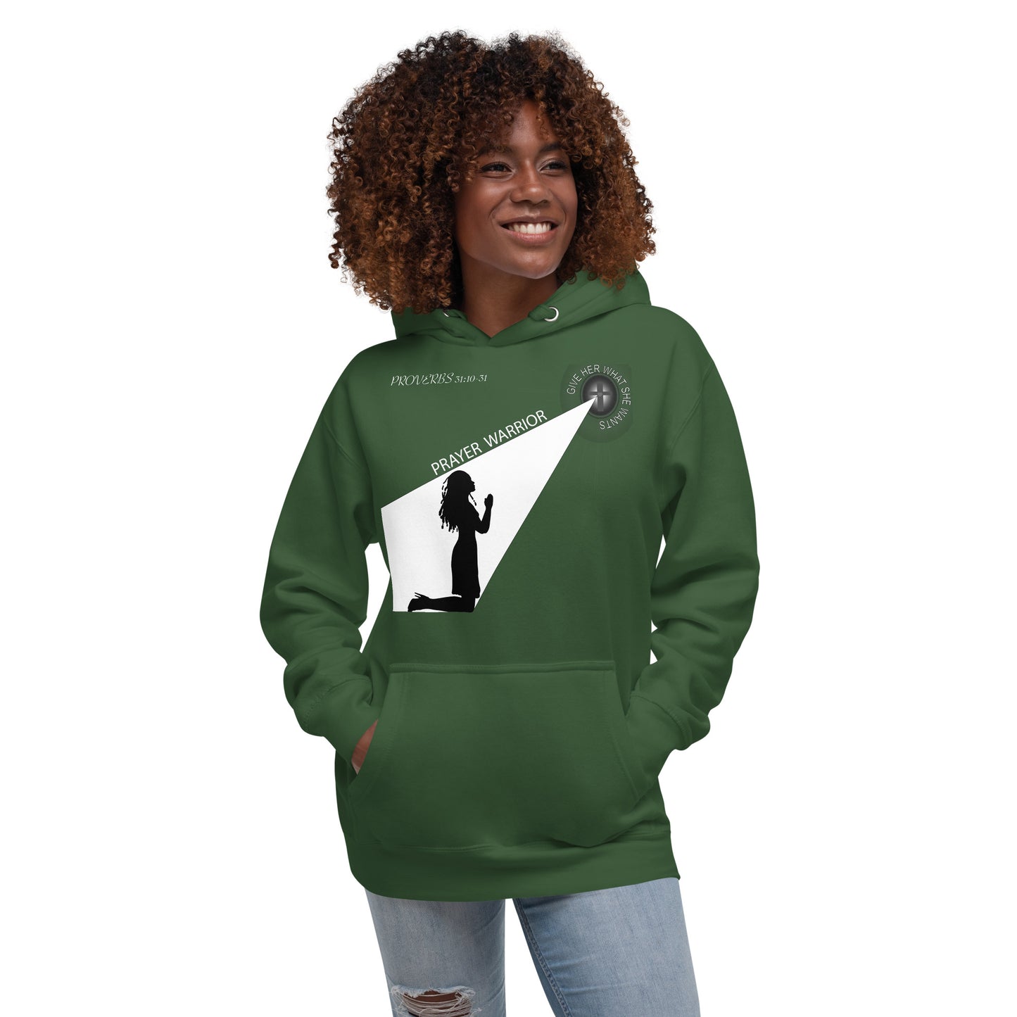Unisex Hoodie LARGE PRAYER WARRIOR