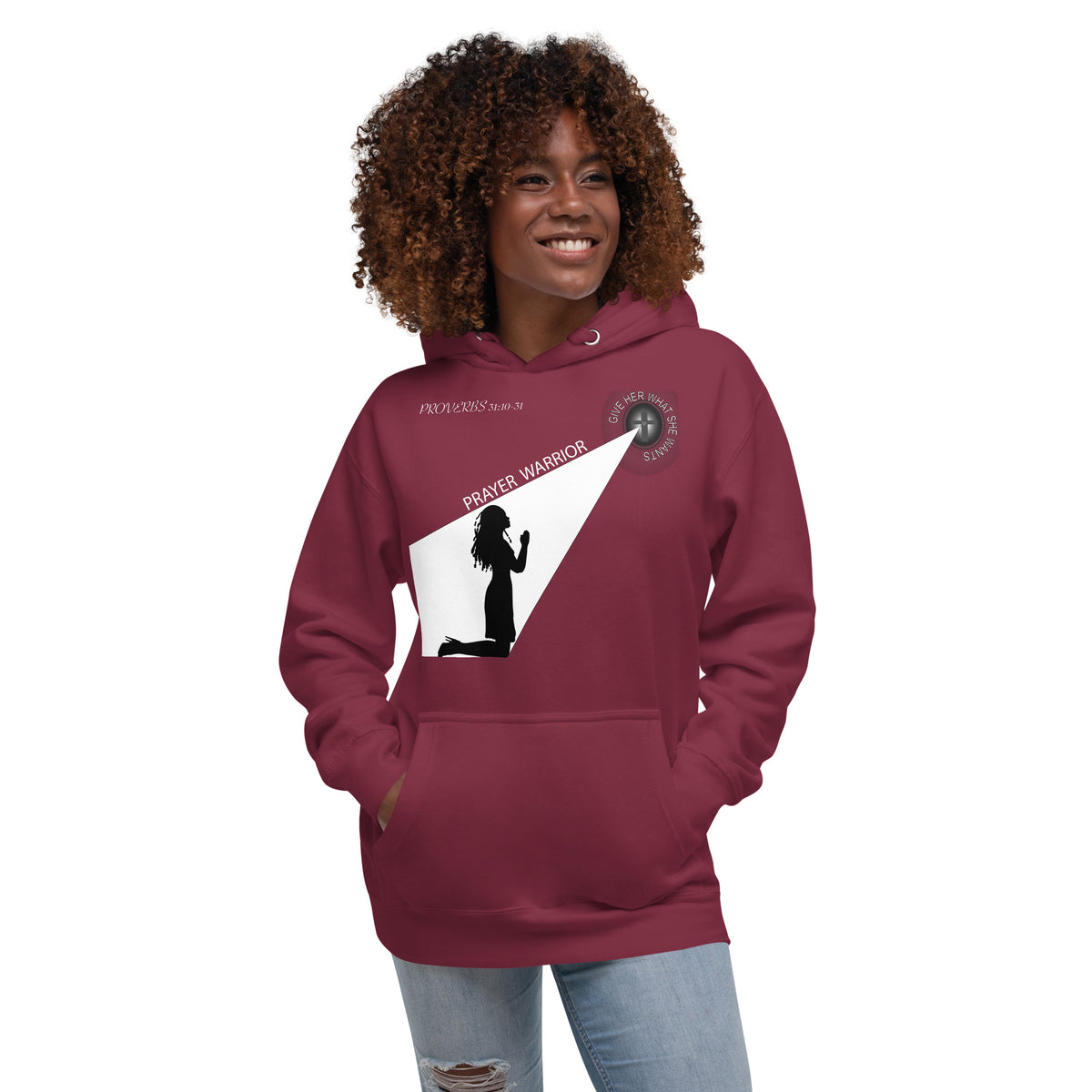 Unisex Hoodie LARGE PRAYER WARRIOR