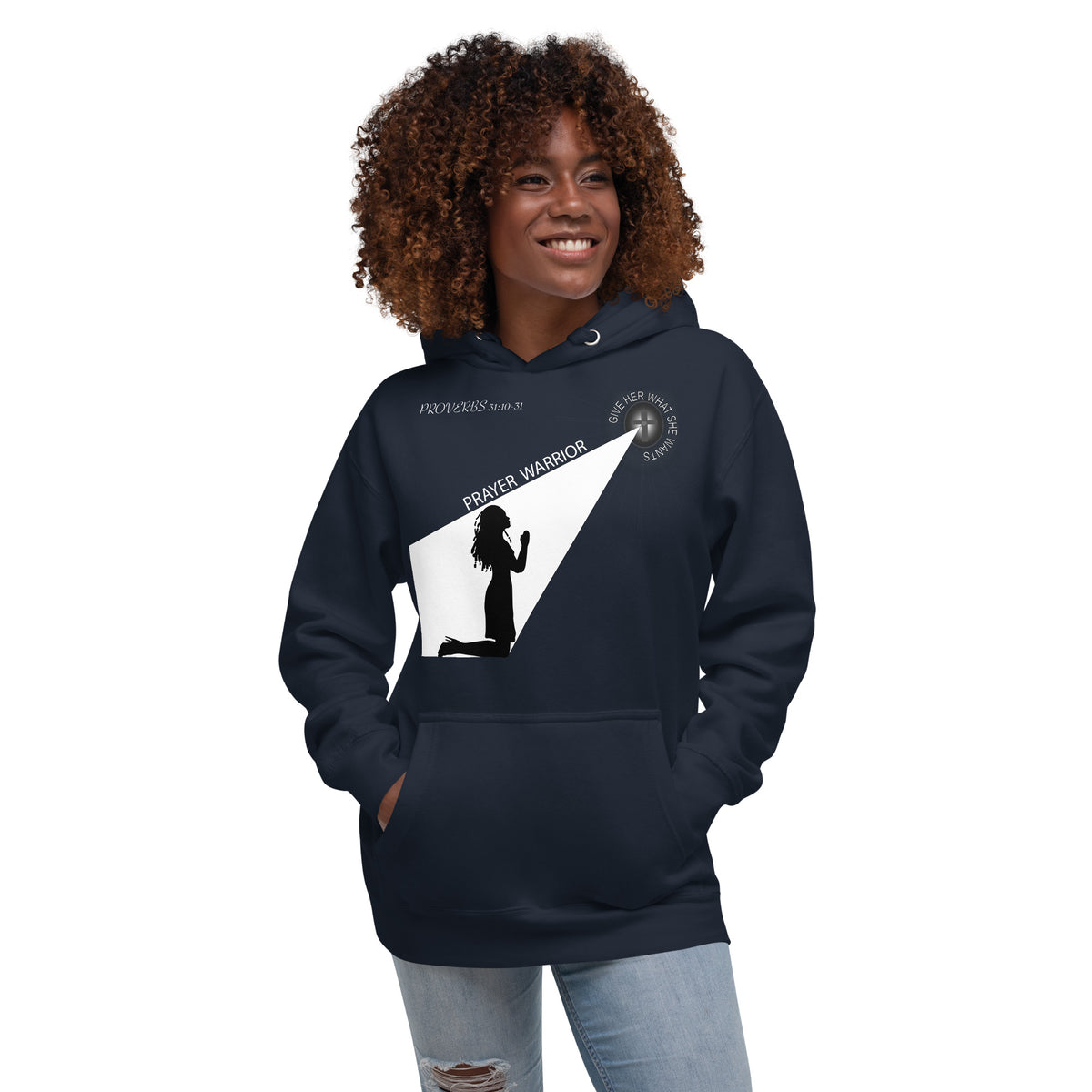 Unisex Hoodie LARGE PRAYER WARRIOR