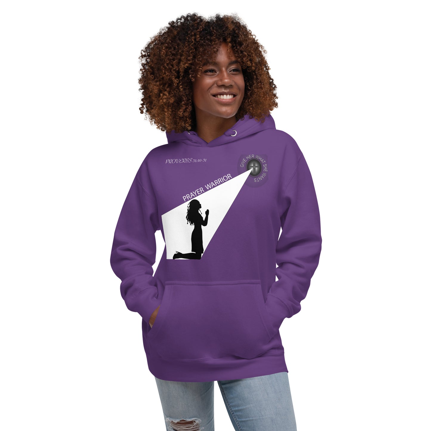 Unisex Hoodie LARGE PRAYER WARRIOR