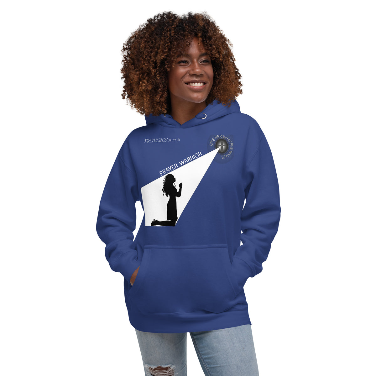 Unisex Hoodie LARGE PRAYER WARRIOR