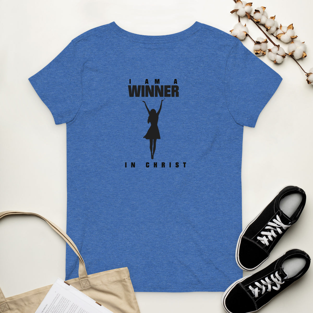 Women’s recycled v-neck t-shirt