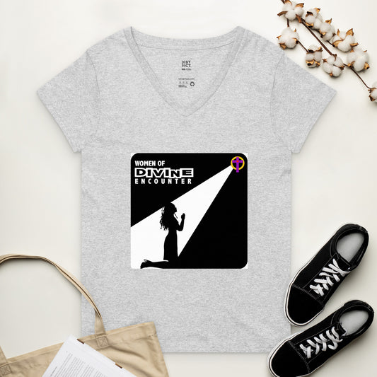 Women’s recycled v-neck t-shirt