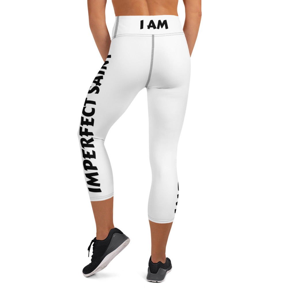 Yoga Capri Leggings Black Stitching DUAL LEG
