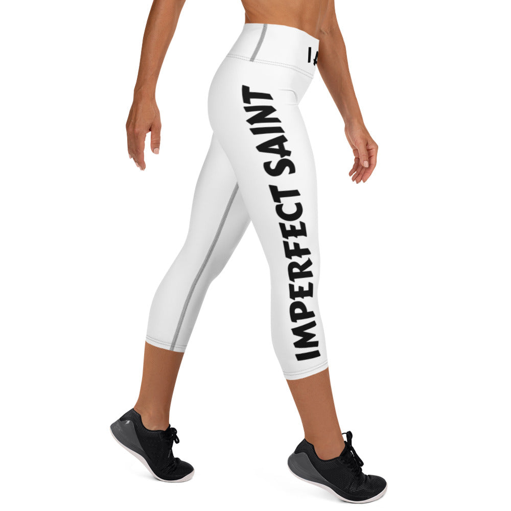 Yoga Capri Leggings Black Stitching DUAL LEG